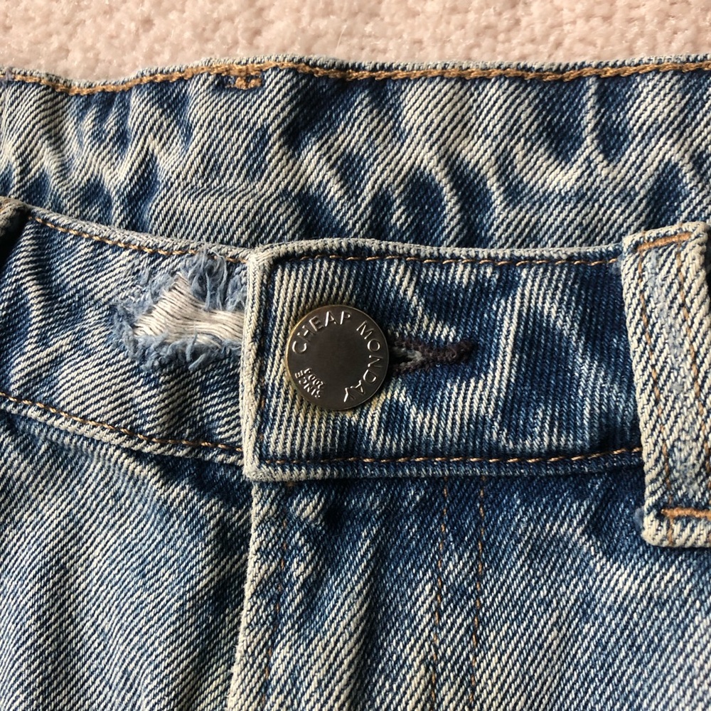 Rare Cheap Monday Revive Pixel Blue Jeans